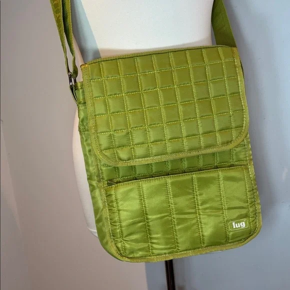 Lug Moped crossbody bag RFID puffer bag green medium NWOT - Picture 11 of 12